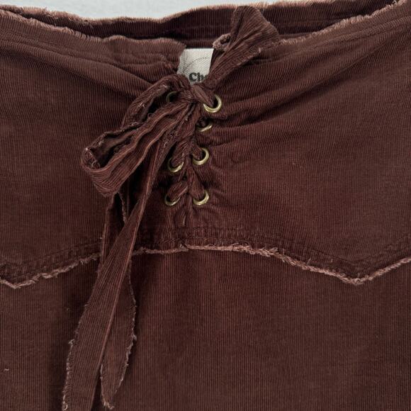 Chor Brown Mini Skirt - Picture 2 of 7